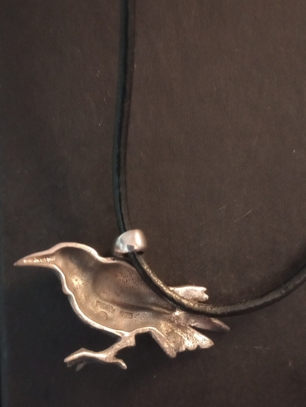 Raven Crow Necklace - Picture 2 of 3